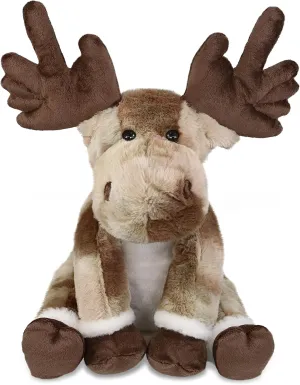 DolliBu Forest Floppy Moose Stuffed Animal - Soft Huggable Moose Stuffed Toy, Adorable Playtime Wildlife Plush Toy, Cute Cuddle Gifts, Super Soft Plush Doll Animal Toy for Kids - 10.5 Inches