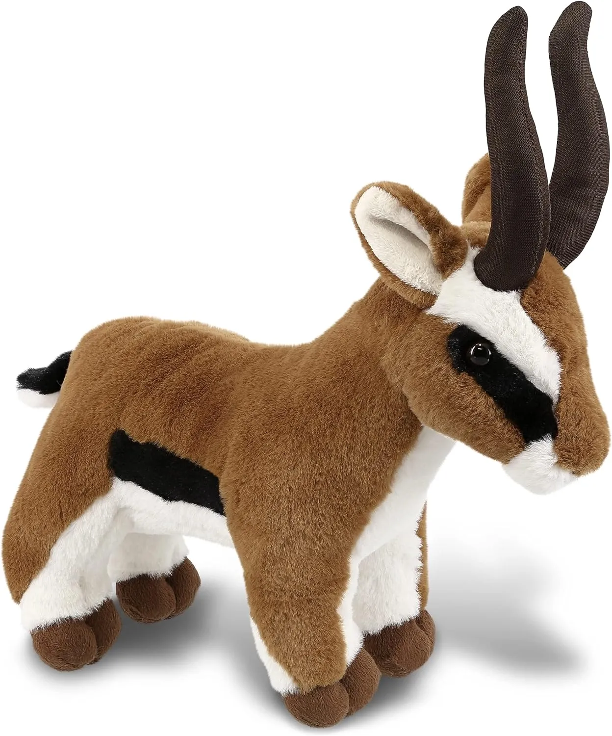DolliBu Plush Stuffed Animal - Soft Huggable Antelope, Adorable Playtime Zoo Plush, Cute Wildlife Safari Cuddle Gift for Kids and Adults - 10 Inch