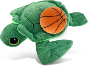 DolliBu Sea Turtle Stuffed Animal with Basketball Plush - Soft Huggable Sea Turtle, Adorable Playtime Plush Toy, Personalized Plush Doll Animal Toy for Kids and Adults - 6 Inch