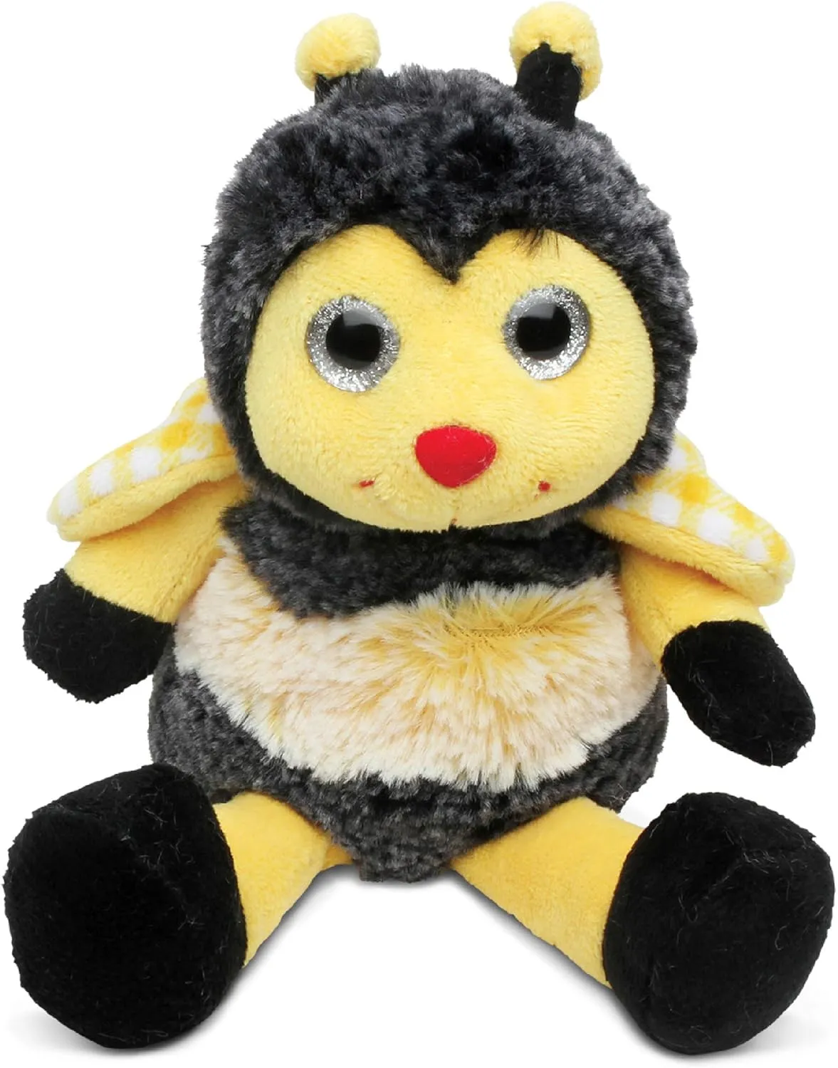 DolliBu Sitting Bee - Soft Realistic Stuffed Animal, Cute Insect Plush Toy for Boys & Girls, Adorable Gift for Baby, Kids & Adults - 7 Inches