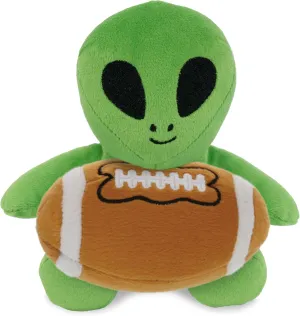 DolliBu Space Alien Stuffed Toy with Football Plush - Soft Huggable Alien, Adorable Playtime Plush Toy, Cute Space Creature Gift, Plush Doll Toy for Kids and Adults with Name Personalization - 6 Inch