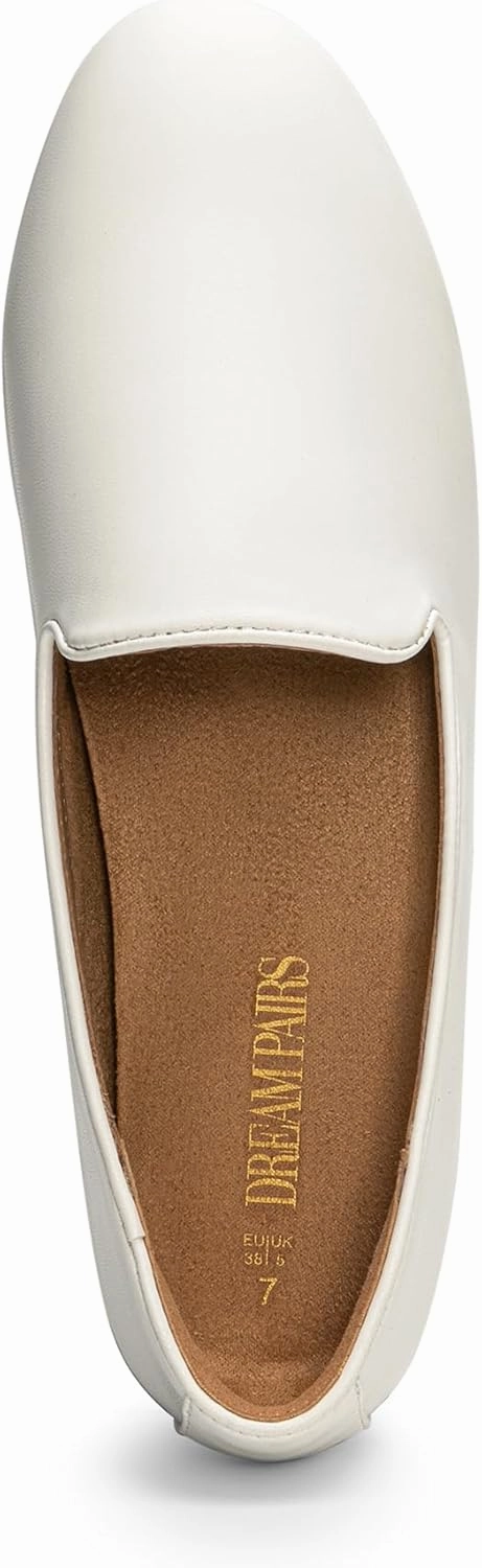 DREAM PAIRS Round Toe Flats for Women Dressy Comfortable, Slip-On Dress Business Casual Office Work Shoes for Women