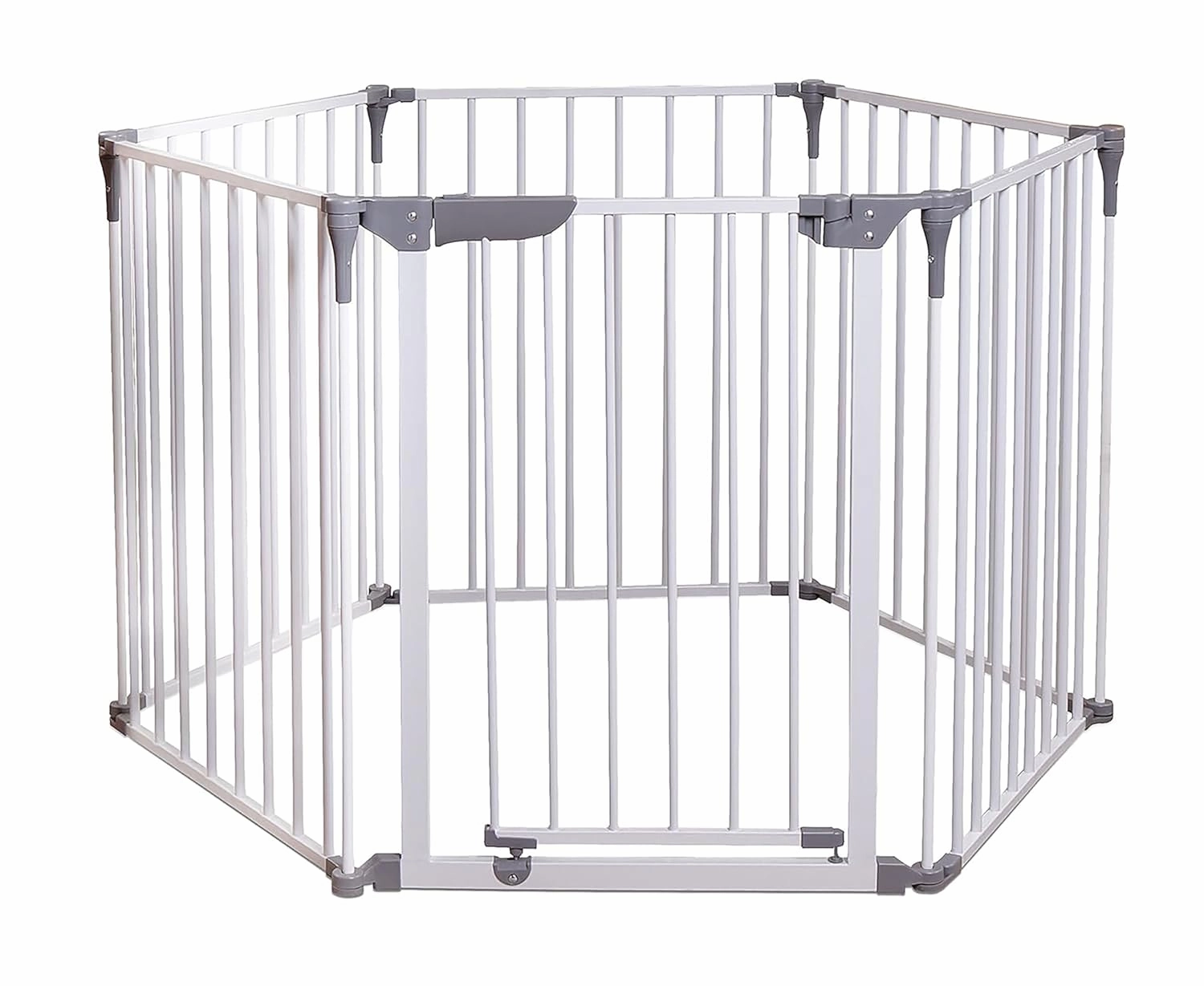 Dreambaby Royale Converta 3-in-1 Play Yard & 151" Extra Wide Baby Gate - 6 Configurable Panels - 10sqft Baby Fence Playard