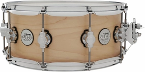 DW Design Series Maple Snare Drum - 6x14, Natural Satin
