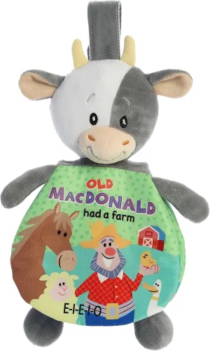 ebba Aurora® Educational Story Pals™ Old Macdonald Baby Stuffed Animal - Bedtime Soft Book - Sensory Development - Multicolor 9 Inches