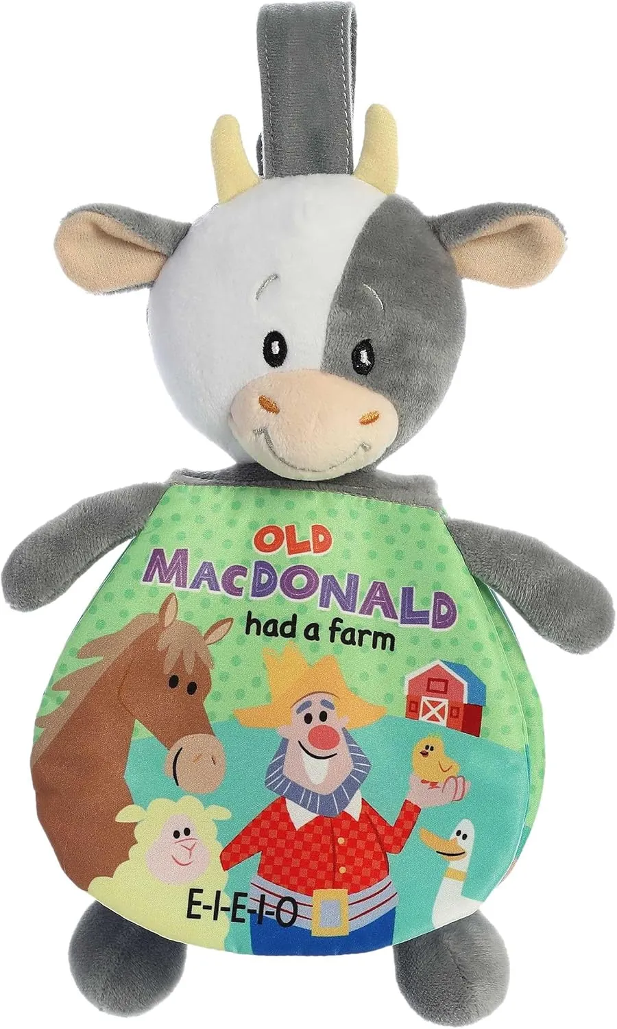 ebba Aurora® Educational Story Pals™ Old Macdonald Baby Stuffed Animal - Bedtime Soft Book - Sensory Development - Multicolor 9 Inches