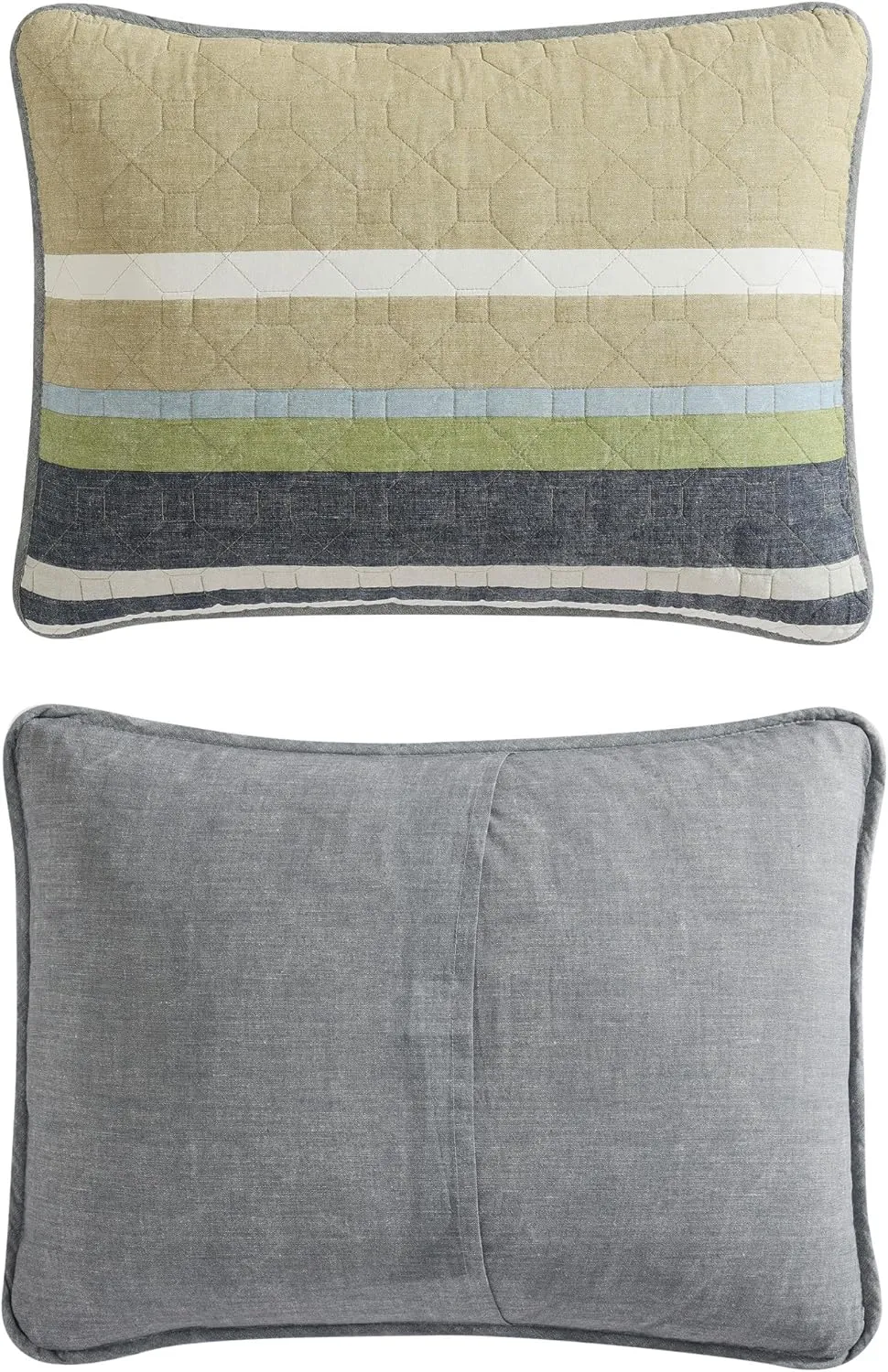 Eddie Bauer - Queen Quilt Set, Cotton Reversible Bedding with Matching Shams, Lightweight Home Decor for All Seasons (Salmon Ladder Multi, Queen)