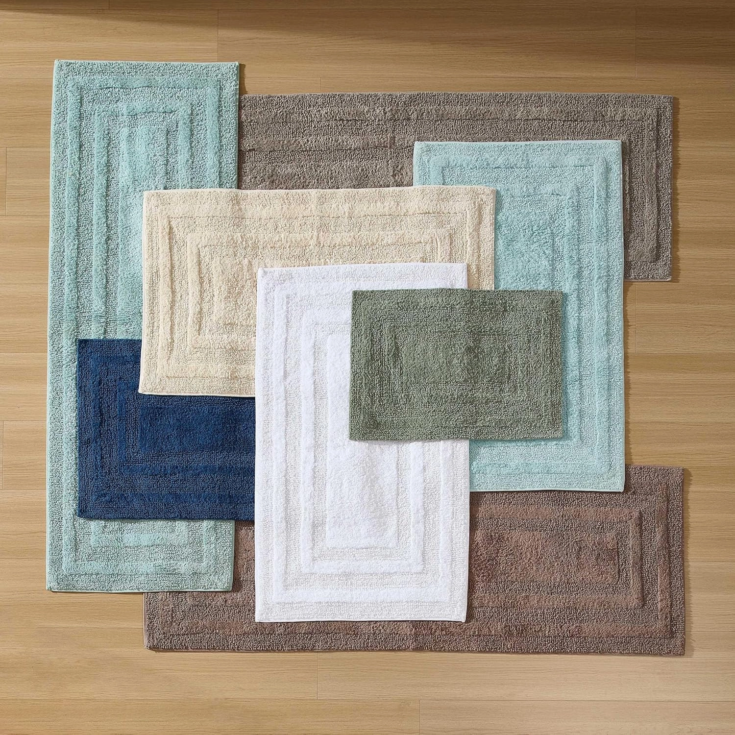 Eddie Bauer - Bath Rug, Soft Plush Tufted with Skid-Resistant Backing, Quick Dry & Super Absorbent (Logan Beige, 24" x 40")