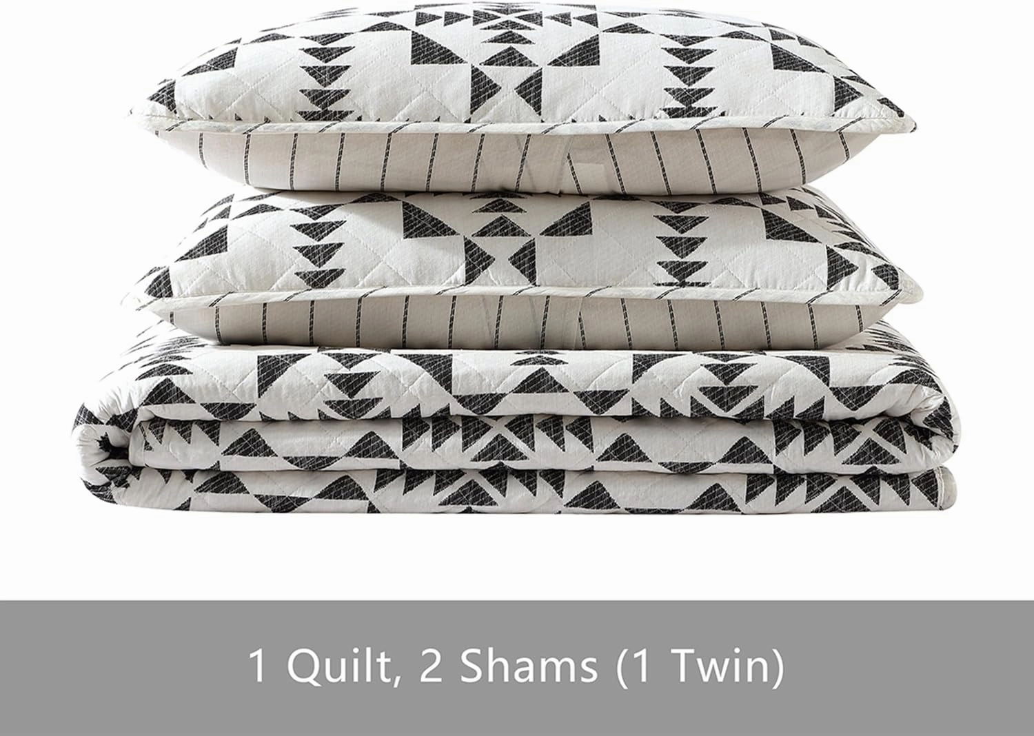 Eddie Bauer - King Quilt Set, Reversible Cotton Bedding with Matching Shams, Lightweight Home Decor for All Seasons (Arrowhead Charcoal, King)