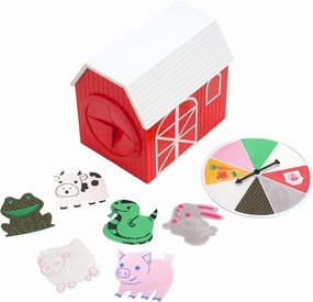 Educational Insights Petting Zoo Toddler Learning Game for 2-4 Players, Farm Animals Matching Tactile Spinner Game for Kids Ages 2 
