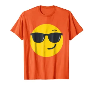 Emoji Face - Sunglasses Face Costume T-Shirt