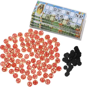 ERINGOGO Russian Lotto Game 1 Set Bingo Game Supplies Chess Social Skills Enhancer