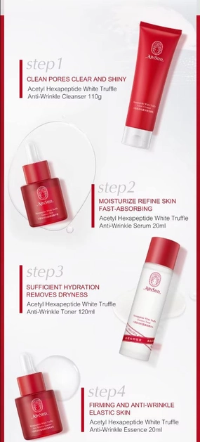 Eternal Youth - Anti-Wrinkle Skin Care Set: Complete 7-Piece Skin Care (Skin Care Set, Aloe Vera Gel, Vitamin E, Hyaluronic Acid Serum) for All Skin Types