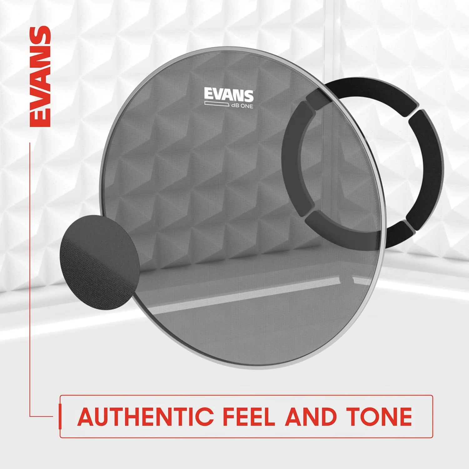 Evans Drum Heads - dB One Drum Head Rock   14" 22" and dB One Cymbals Pack