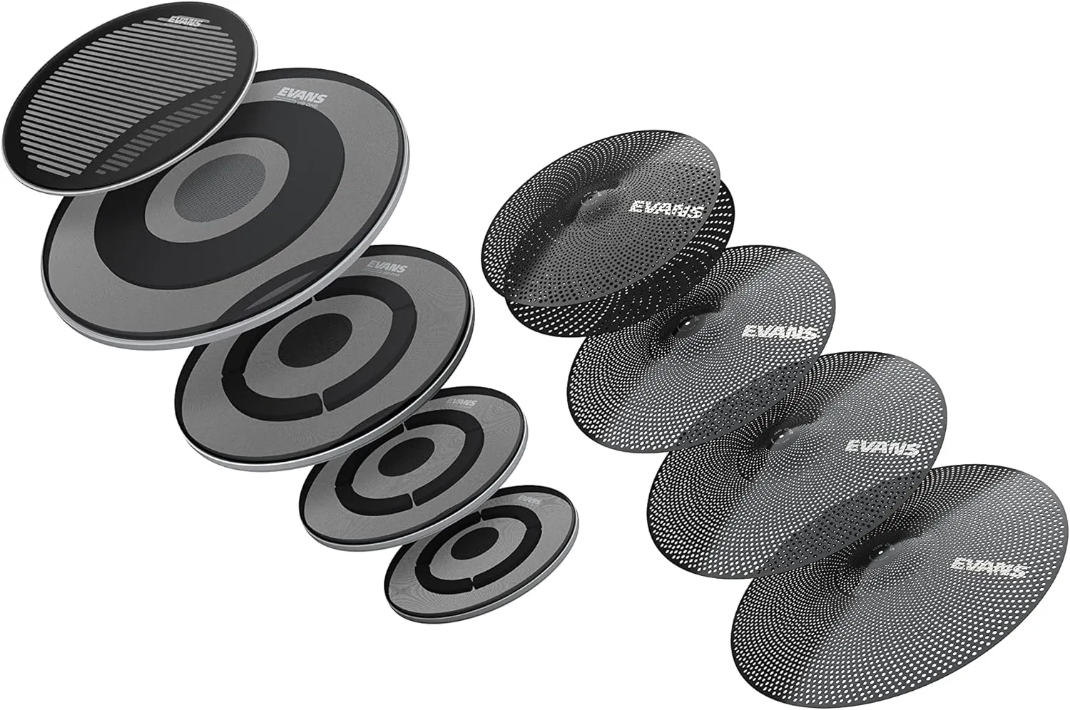 Evans Drum Heads - dB One Drum Head Rock   14" 22" and dB One Cymbals Pack