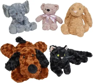 Excellerations Weighted Plush Animals-5 Pack Huggable Sensory Toy for Kids or Adults, Lap Pad