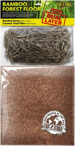 Exo Terra Bamboo Forest Floor, Reptile Terrarium Substrate, 8 Quart