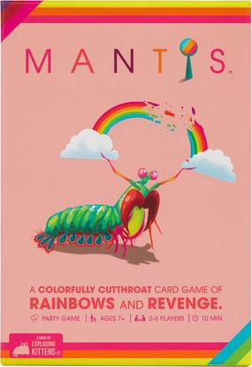 Exploding Kittens Mantis 2-6 Players - Ages 7  - 10 Minutes to Play - Cutthroat Matching Card Game - Ideal for Party, Family Game Night, Kid and Adult