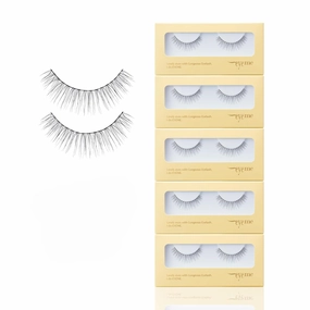 EYEME Eyelash NO.32 – 5 Set Pack, Soft Wispy False Eyelashes with a Natural Extension-Like Look, Lightweight with Longer Center Fibers for Brighter Eyes, K-Beauty