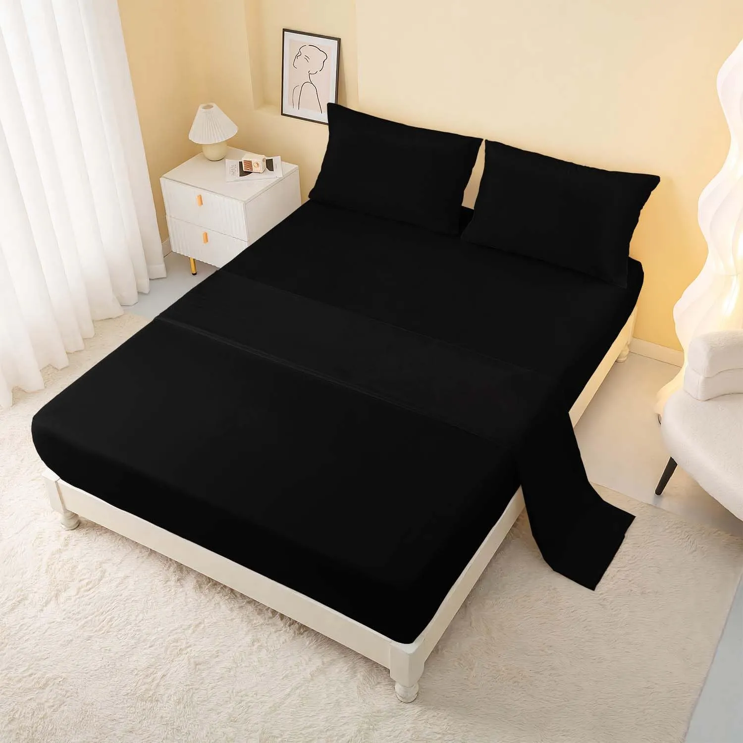 Fantasy Mushrooms Comforter Set Full,Galaxy Fantasy 7 Pieces Bedding Set for Teens Kids,Light Mushroom Bedding Set 7 Piece in A Bag，Mushroom Bed Comforters Bedding Sets for All Season