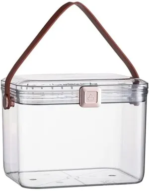 First Aid Kit Portable Transparent Medicine Box, Double-Layer Household Medical Storage Box with Handle, Ideal for Home, Car, School & Travel