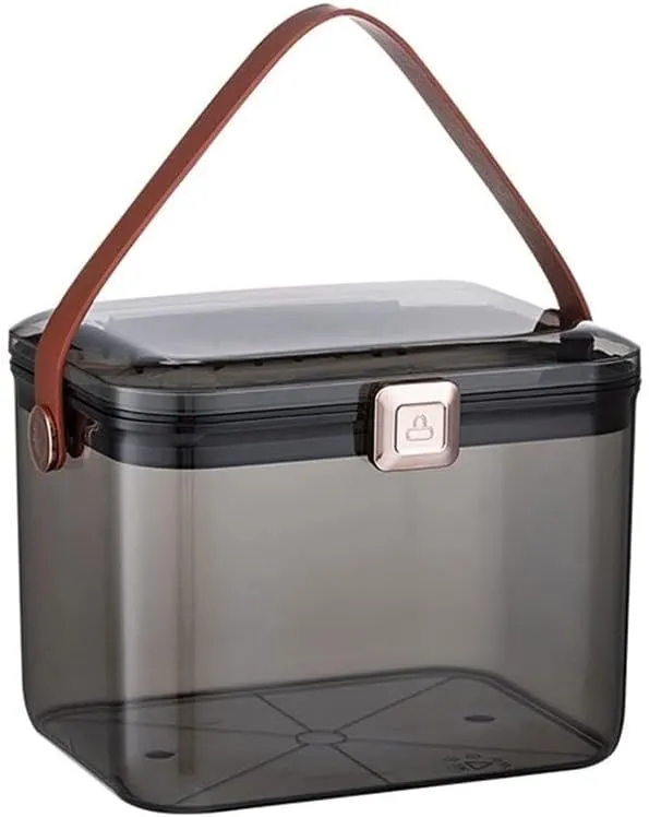 First Aid Kit Portable Transparent Medicine Box - Household Emergency Storage, Double-Layer Medicine Organizer with Handle for Home, Office, Travel, and Car Use