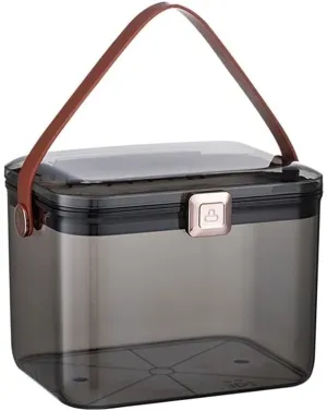 First Aid Kit Portable Transparent Medicine Box - Household Emergency Storage, Double-Layer Medicine Organizer with Handle for Home, Office, Travel, and Car Use