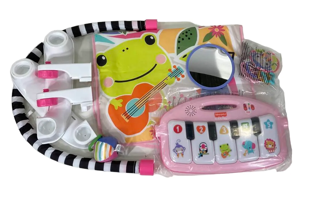 Fisher Price Glow And Grow Kick And Play Piano Activity Mat, Pink