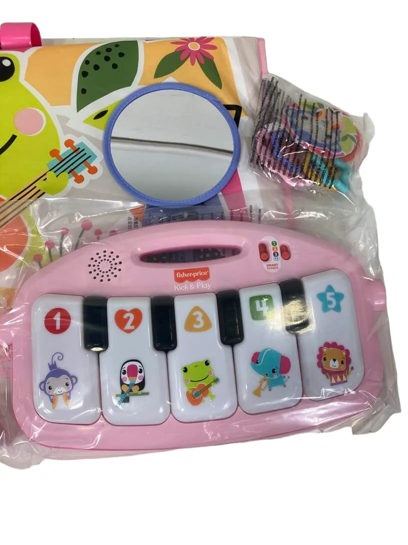 Fisher Price Glow And Grow Kick And Play Piano Activity Mat, Pink