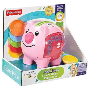Fisher-Price Laugh & Learn: Learning Piggy Bank Light Piink
