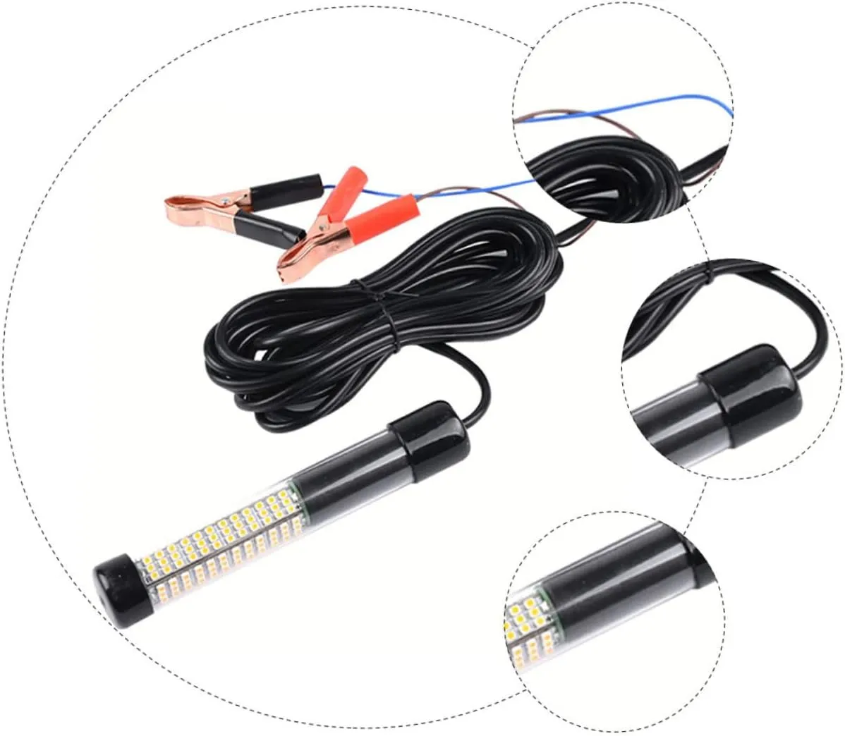 Fishing Underwater Lamp 180 Glow Sticks Lure Fish Light Boat Lights Led for Ocean Adults