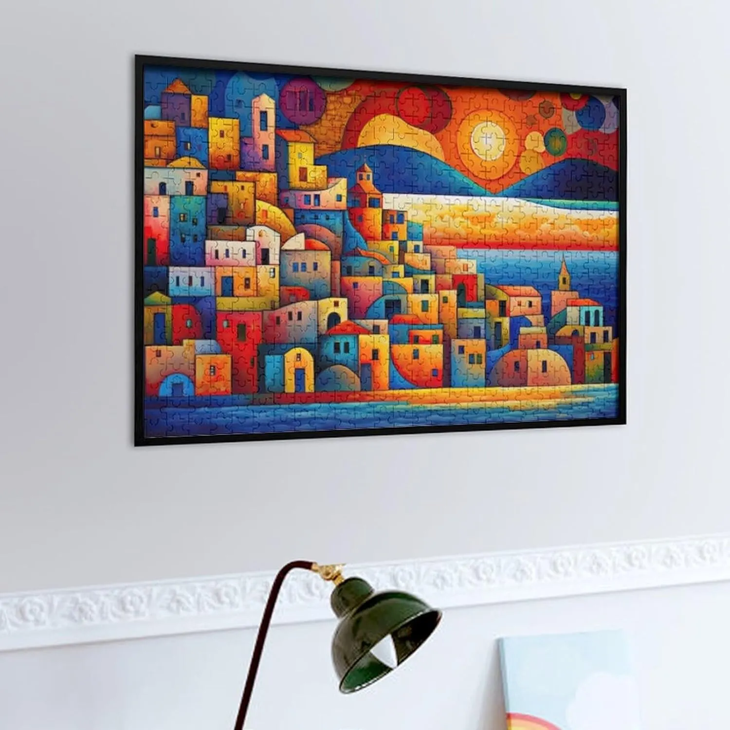 Fishing Village Impossible Hard Difficult Puzzle 500 Piece Challenging Puzzles Simple Fashion Jigsaw Puzzles for Adults Kids for Game Home Decor