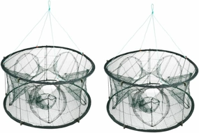 Fishing Bait Portable Fishing Net Green 50cm 5-Hole Shrimp Net for Crabs Seafood Easy to Carry