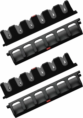 Fishing Rod Holders Wall-Mounted – Simple Deluxe Fishing Rod Rack, Fishing Pole Holder & Rack, Fishing Pole Holders Grey