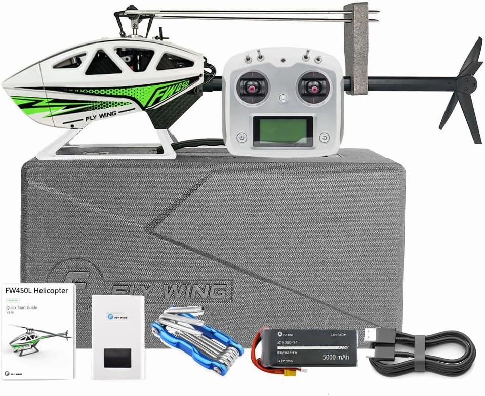 FLYWING FW450L V3 RC 6CH 3D FW450 V3 Smart GPS FBL Gyro Helicopter RTF H1 Flight Controller Brushless Remote Control Helicopter Toy