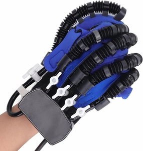 Fockety Rehabilitation Robot Gloves, Portable Electric Finger Exerciser for Arthritis Hemiplegia and Stroke Patient, Hand Movement Simulation, Mirror Mode, Hand Splint Finger Orthosis