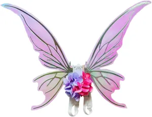 fodtahhee Movable Wings,Electric Elf Wings,Fairy Wings,Butterfly Wings,Toys Adorned with Angel and Little Girl Backs. Children's and Girls' Halloween,Clothing and Accessories