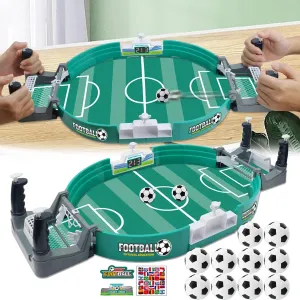 Football Interactive Table Game, Mini Tabletop Soccer Pinball Games Set with 10 Balls, Hand-Eye Classic Parent-Child Interactive Desktop Game, Foosball Table Sports Board Game for Adults Kids (Medium)