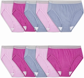 Fruit of the Loom Women's Cotton Blend Hi Cut Brief
