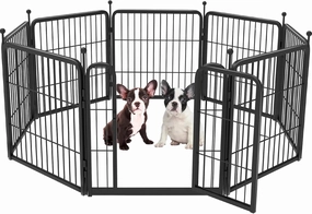 FXW Rollick Dog Playpen for Yard, RV Camping, 24 inch 8 Panels for Puppy and Small Dogs│Patented