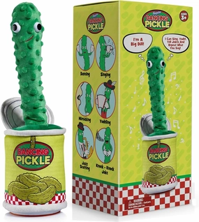 Gagster Dancing Pickle – Sings, Repeats What You Say & Tells Jokes – Hilarious Electronic Yodeling Pickle – Dance, Weird Random Stuff for Anyone Who Loves Funny Gag Gifts