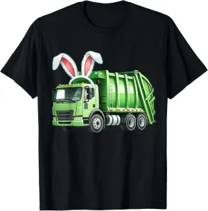 Garbage Truck Easter Bunny Egg Hunt Toddler Kids Boys Girls T-Shirt