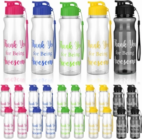 Gerrii 15 Pcs Teacher Appreciation Gifts in Bulk Nurse Week Gifts Thank You for Being Awesome 20. 3 oz Water Bottles for Coworker Social Worker Employee of Month