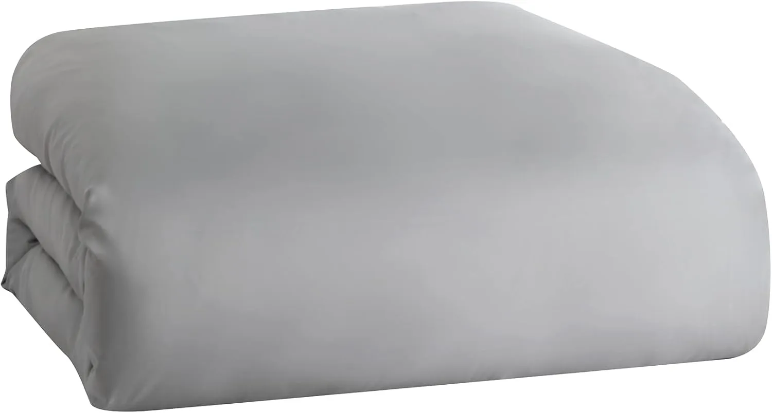 G.H. Bass 3-Piece Sherpa Puffer Soft Cozy Reversible Microfiber Comforter Bedding Set, Full/Queen, Grey