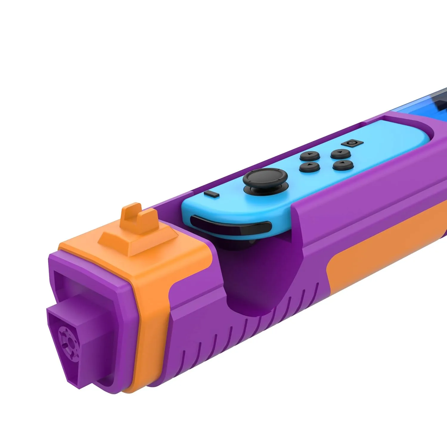 GH Joy con Gun Controller for Nintendo Switch (OLED) Shooting Games, Resident Evil, Cabela's, Sniper Elite, Doom, Hunting Simulator, Wolfenstein, Payday, Joycon Gun Grip, Purple & Brown