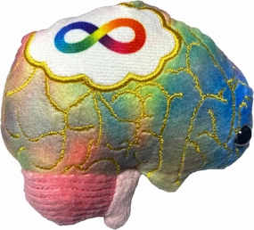 GIANTmicrobes Autism Plush, Autism Teacher Gifts, Autism Mom Gifts, Autism Awareness Gifts, Autism Pillow, Autism Decor, Autism Gifts for Therapist, Autism Brain Stuffed Animal, Neurodiversity Gifts