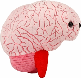 GIANTmicrobes Brain Plush, Gift for Med Student, Gifts for Neurologist, Brain Surgery Recovery, TBI Awareness, Neurology Gifts, Neuroscience Gift, Mental Health Awareness