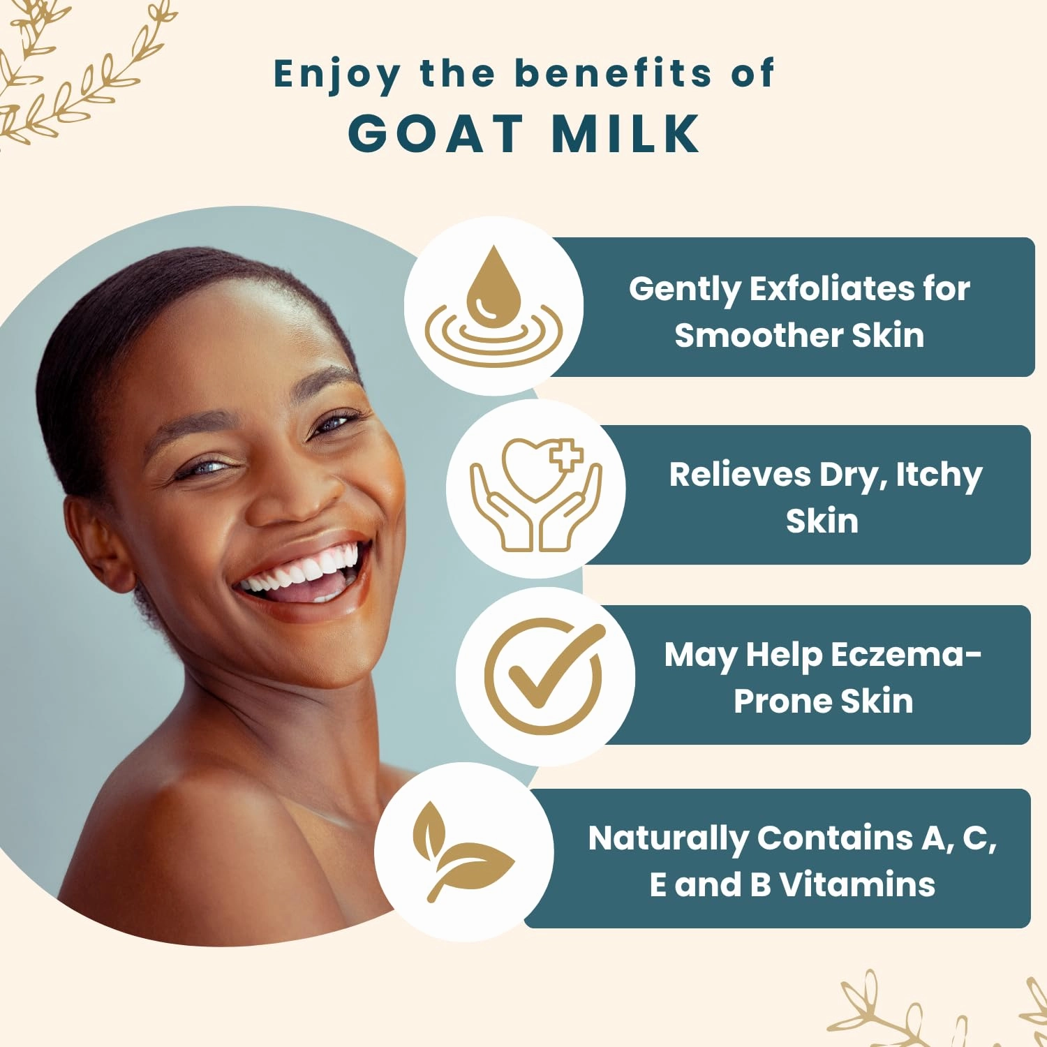 Goat Milk Lotion, Unscented - Body & Hand Lotion Travel Size Set - Dry Skin Relief, USA Made - Goat Milk Hand Cream for Women & Men - 3 (2oz) Tubes