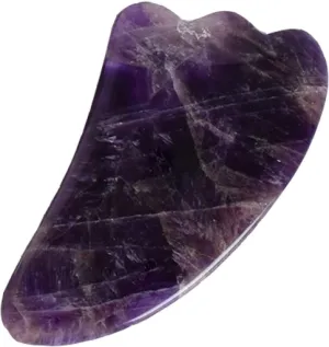 Gouache Amethyst Natural Stone Facial Massager Jade Roller Gua Sha Set Scraper For Face,type 6
