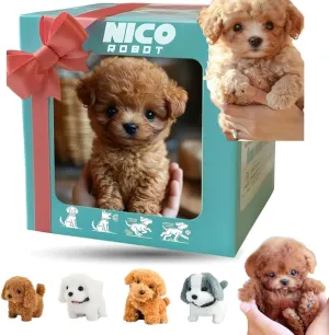 Grishay Goldenpal, Petsboro Fanyil Robot Dog - My Realistic Robot Puppy Dog, Nicoo - My Realistic Robots Puppy, That Acts Like a Real Sit Barks Walk Run (C)